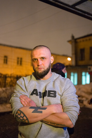 Ukrainian fighter in Donbass – Ukraine, 2018